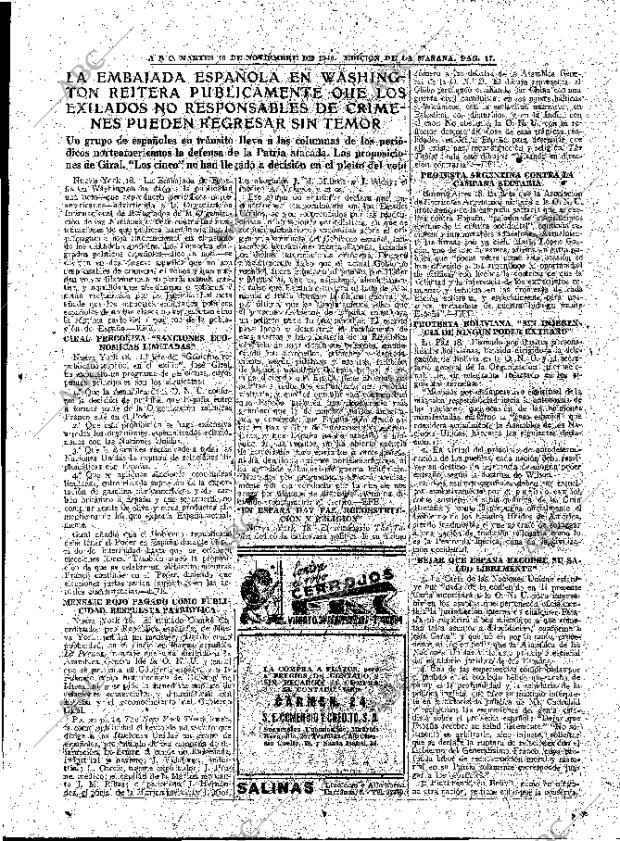 ABC MADRID 19-11-1946 página 17