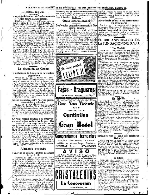 ABC SEVILLA 22-11-1946 página 11