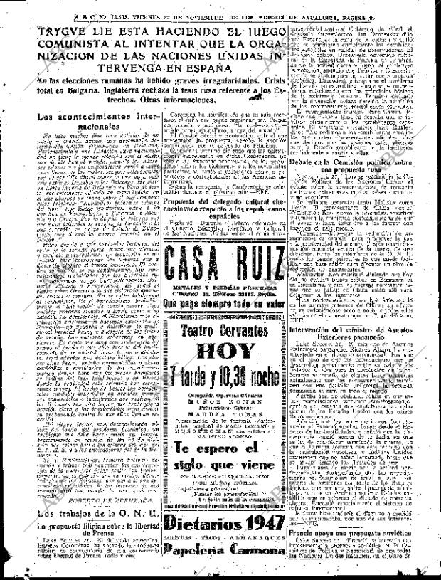 ABC SEVILLA 22-11-1946 página 9