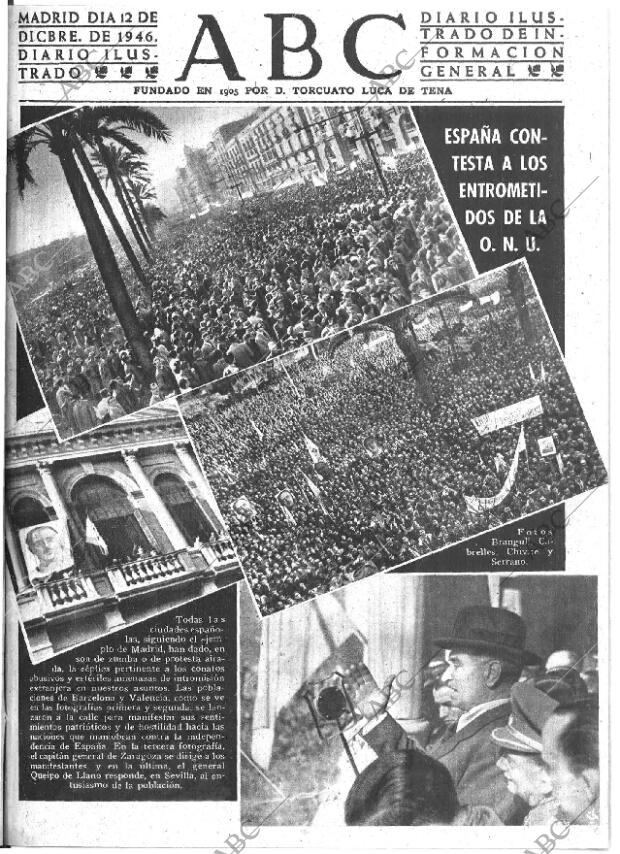ABC MADRID 12-12-1946 página 1