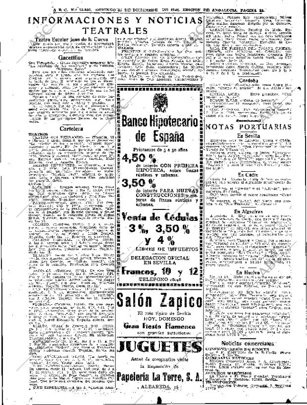 ABC SEVILLA 15-12-1946 página 22