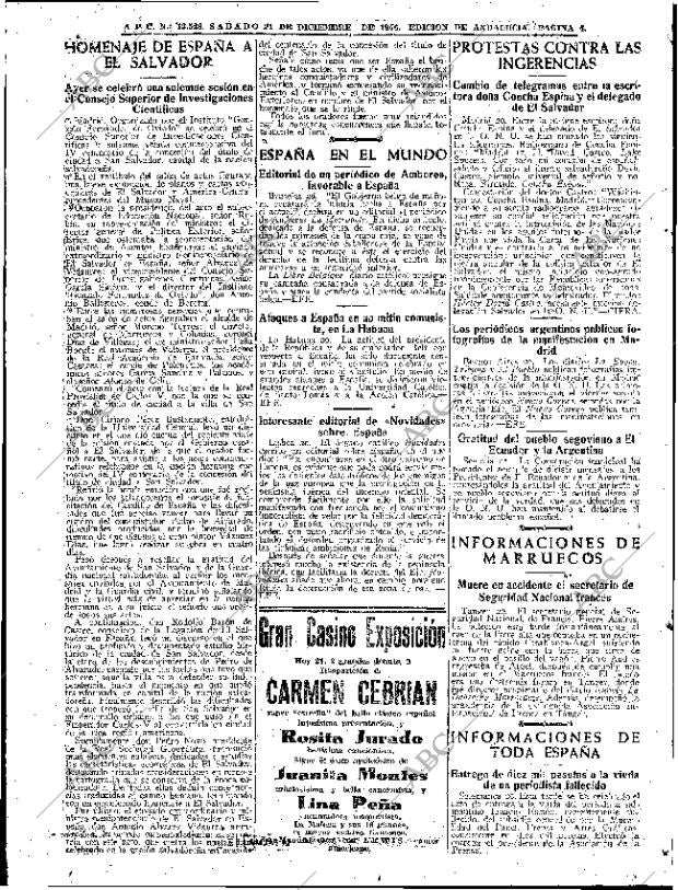 ABC SEVILLA 21-12-1946 página 4