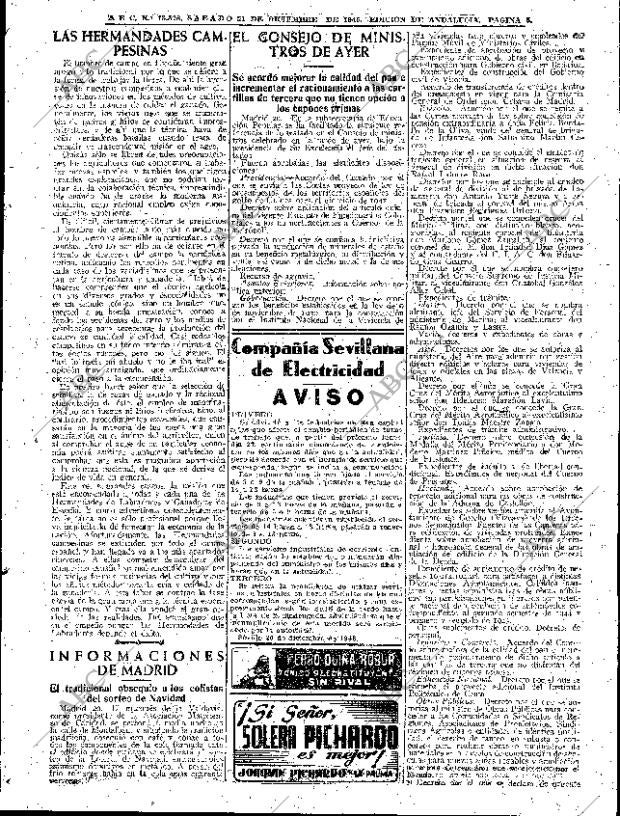 ABC SEVILLA 21-12-1946 página 5