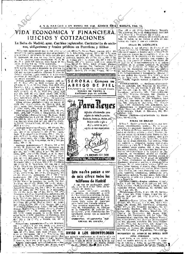 ABC MADRID 04-01-1947 página 15