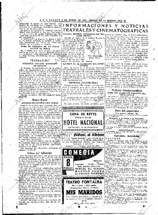 ABC MADRID 04-01-1947 página 16