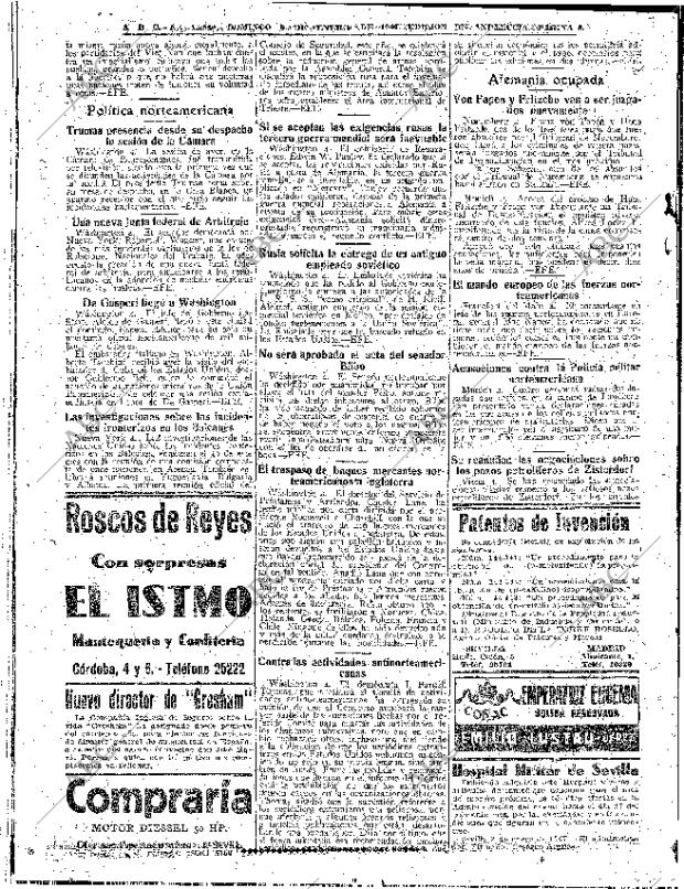 ABC SEVILLA 05-01-1947 página 8