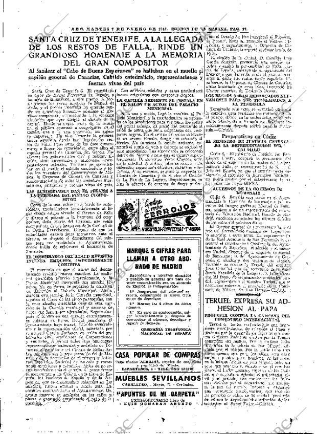 ABC MADRID 07-01-1947 página 17