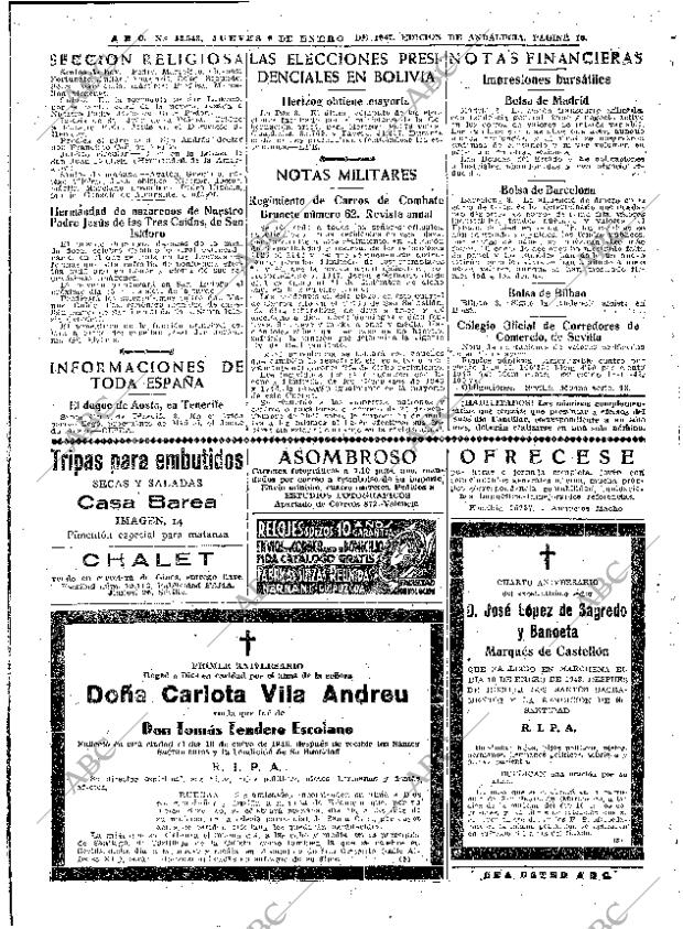 ABC SEVILLA 09-01-1947 página 10