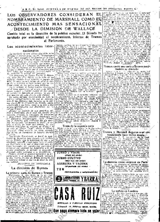 ABC SEVILLA 09-01-1947 página 5