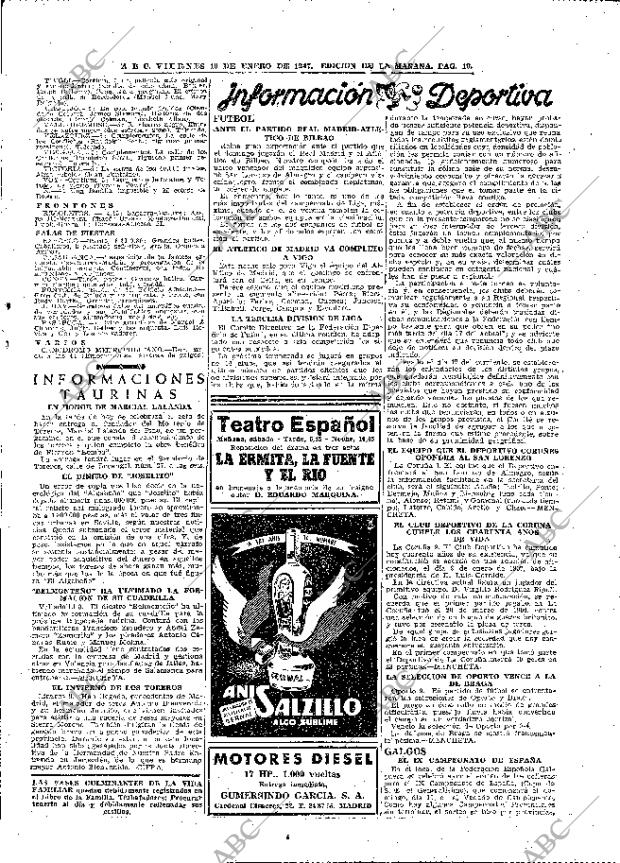 ABC MADRID 10-01-1947 página 19