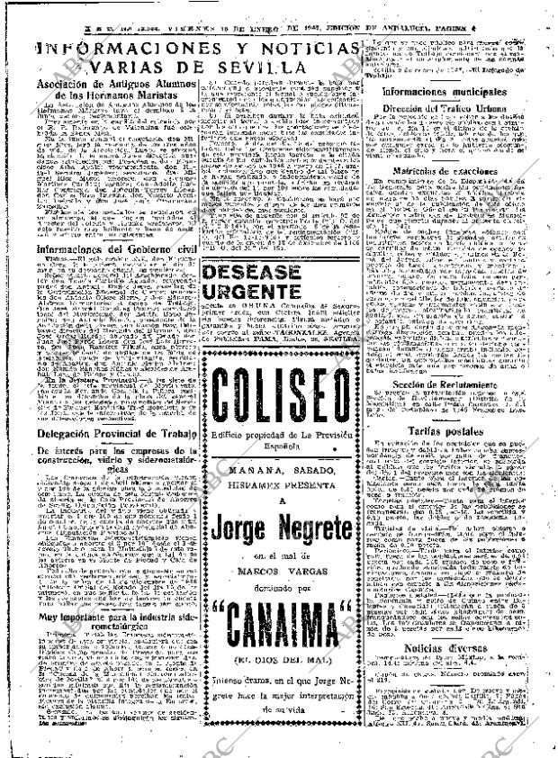 ABC SEVILLA 10-01-1947 página 4