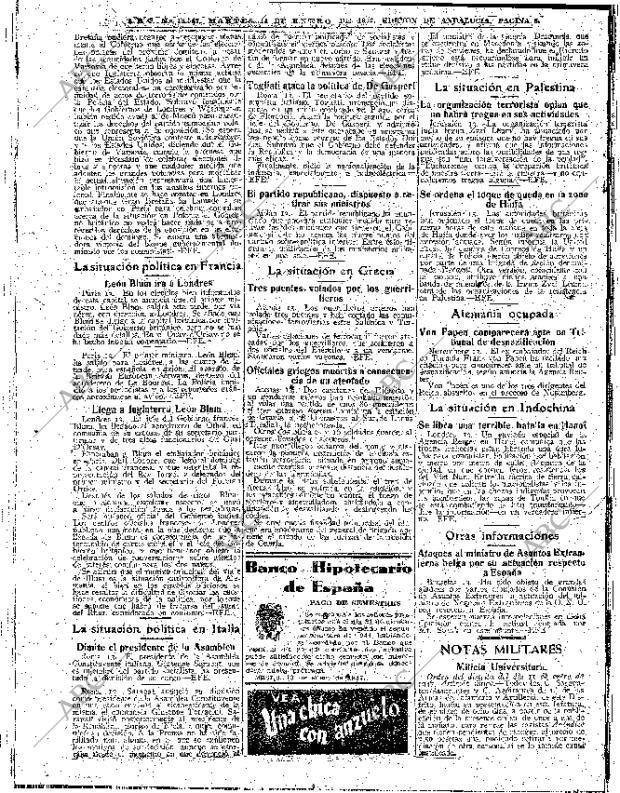 ABC SEVILLA 14-01-1947 página 8