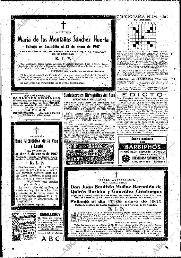 ABC MADRID 16-01-1947 página 22