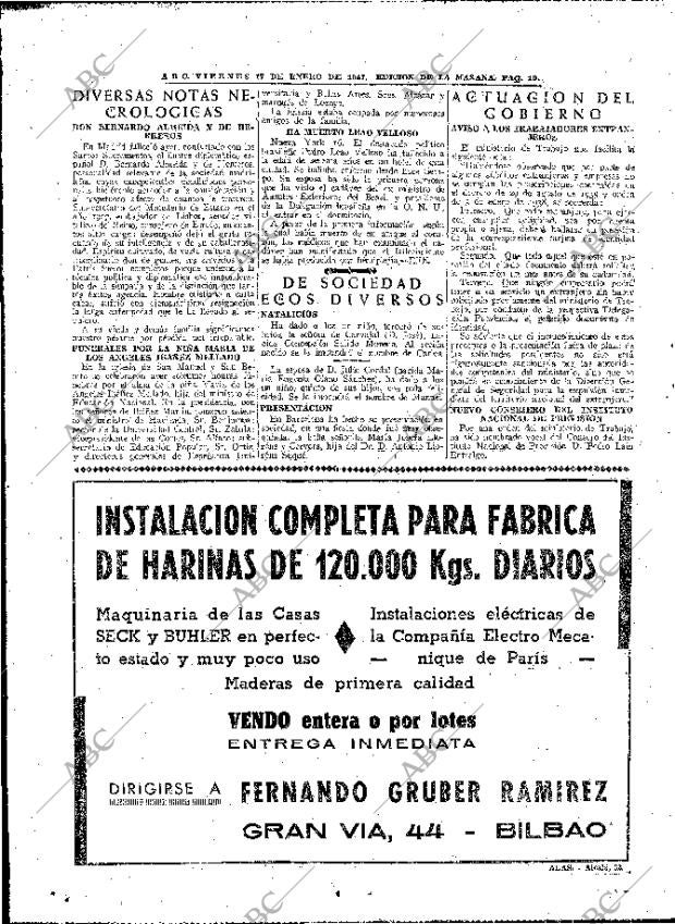 ABC MADRID 17-01-1947 página 10