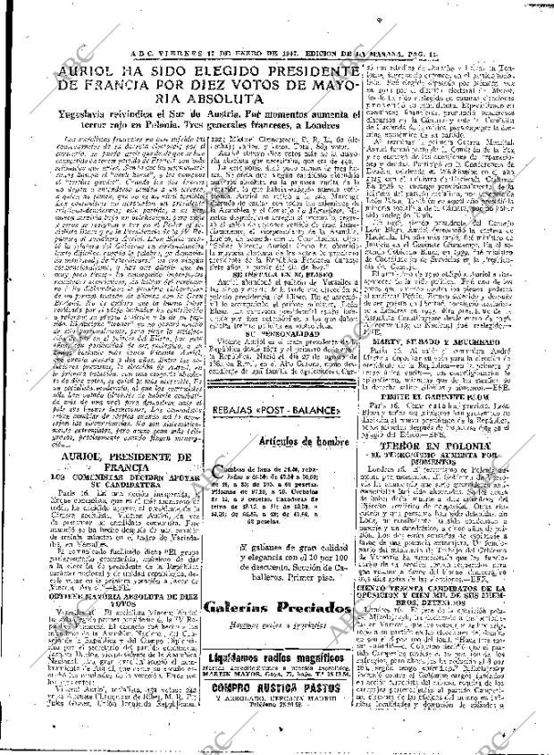 ABC MADRID 17-01-1947 página 11
