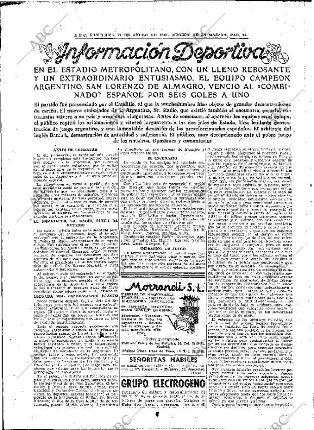 ABC MADRID 17-01-1947 página 18