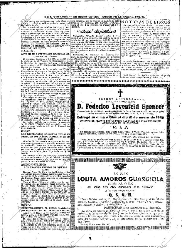 ABC MADRID 17-01-1947 página 20