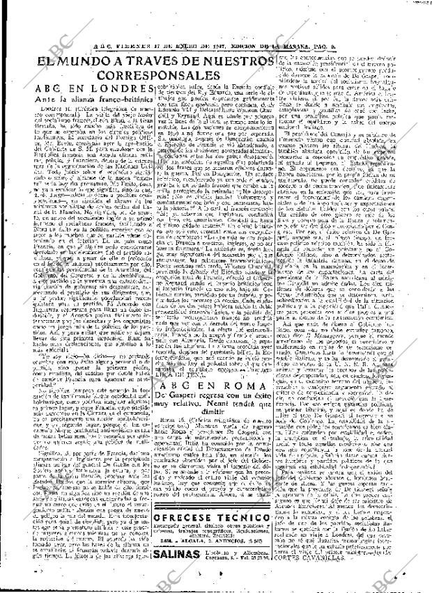 ABC MADRID 17-01-1947 página 9