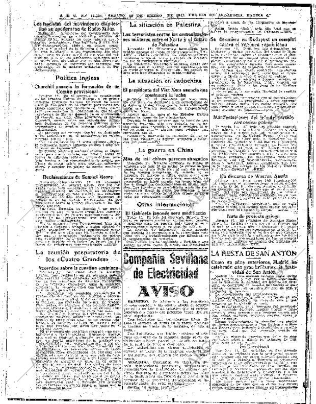 ABC SEVILLA 18-01-1947 página 6