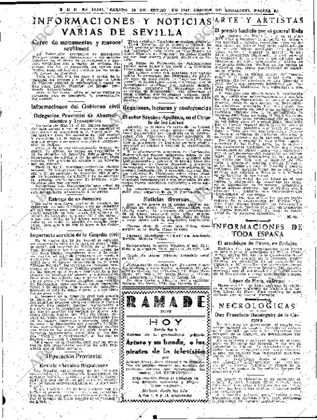 ABC SEVILLA 18-01-1947 página 9