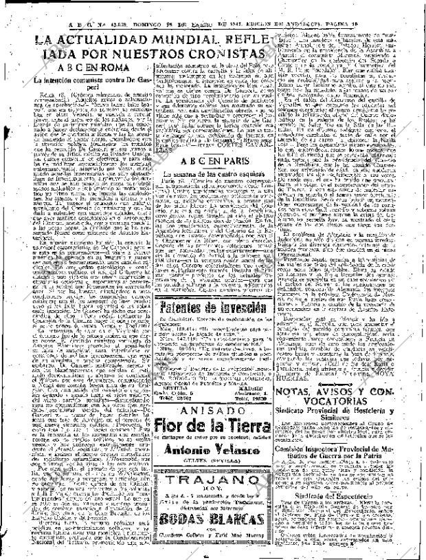 ABC SEVILLA 19-01-1947 página 15