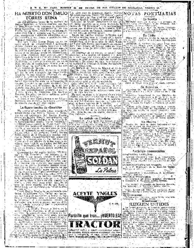 ABC SEVILLA 21-01-1947 página 10