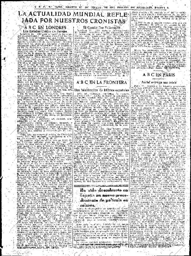 ABC SEVILLA 21-01-1947 página 9