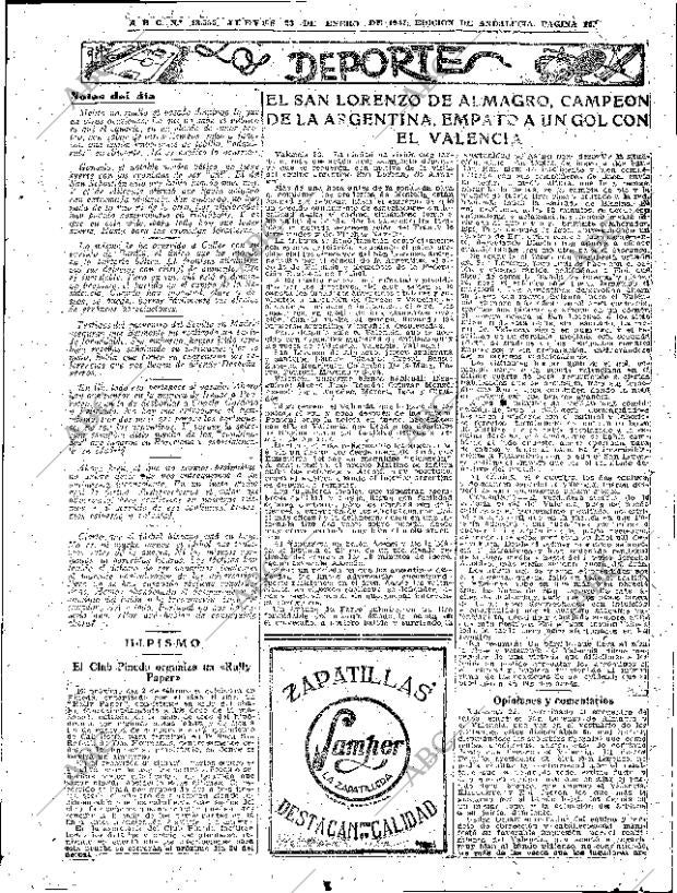 ABC SEVILLA 23-01-1947 página 11