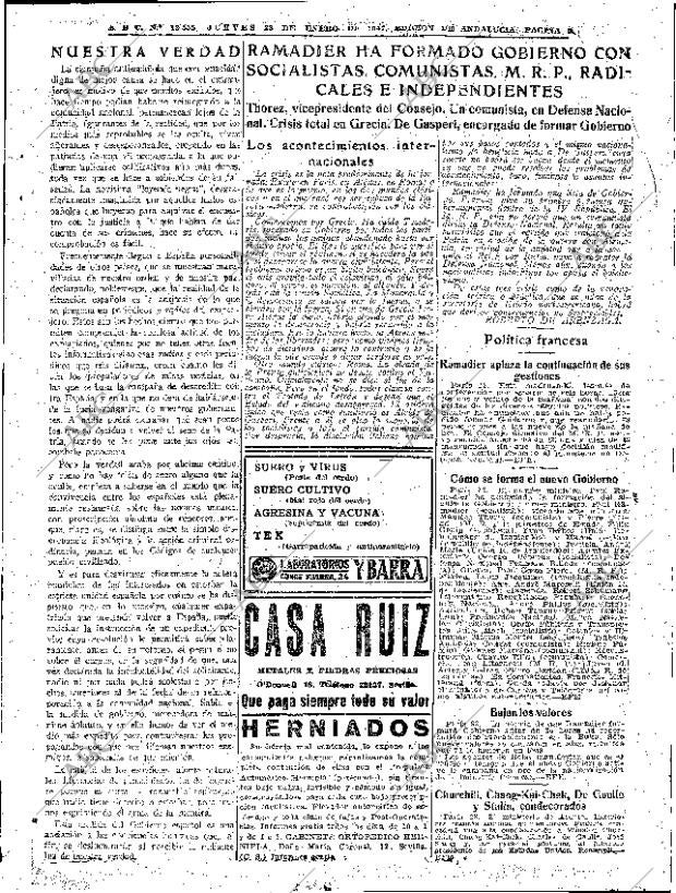 ABC SEVILLA 23-01-1947 página 5
