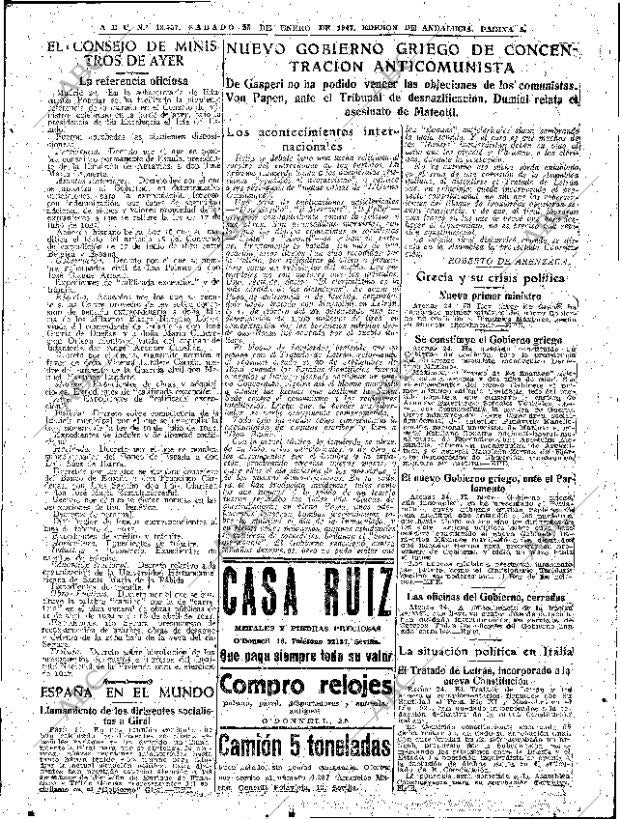 ABC SEVILLA 25-01-1947 página 5