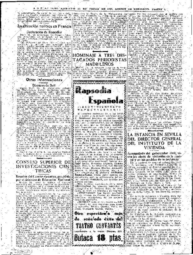 ABC SEVILLA 25-01-1947 página 7