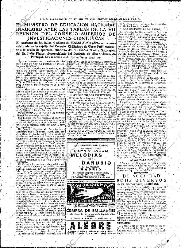 ABC MADRID 28-01-1947 página 20