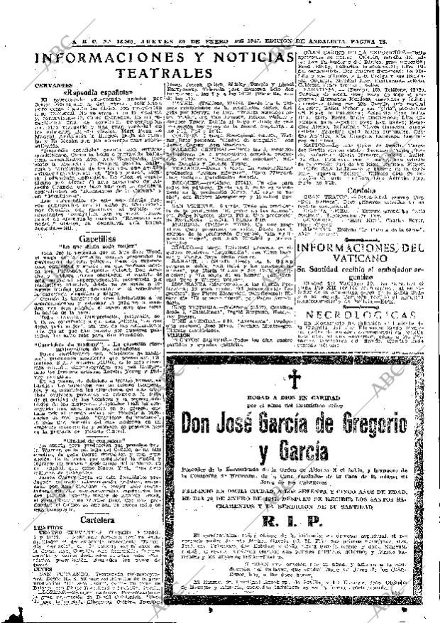 ABC SEVILLA 30-01-1947 página 13