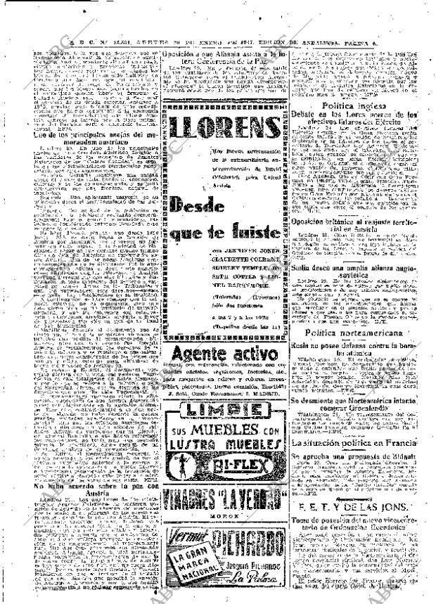 ABC SEVILLA 30-01-1947 página 6