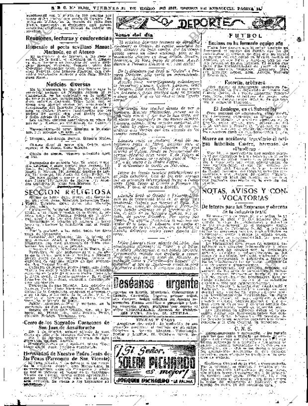 ABC SEVILLA 31-01-1947 página 11