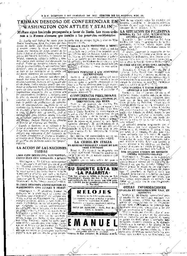 ABC MADRID 02-02-1947 página 27