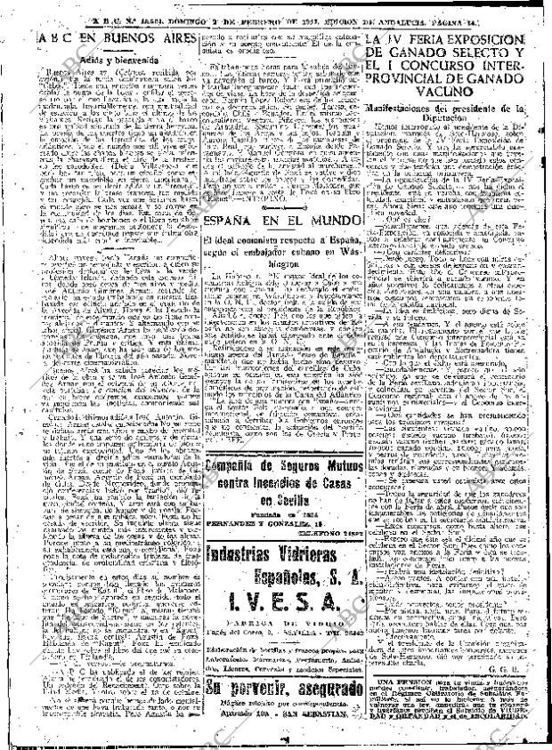 ABC SEVILLA 02-02-1947 página 14