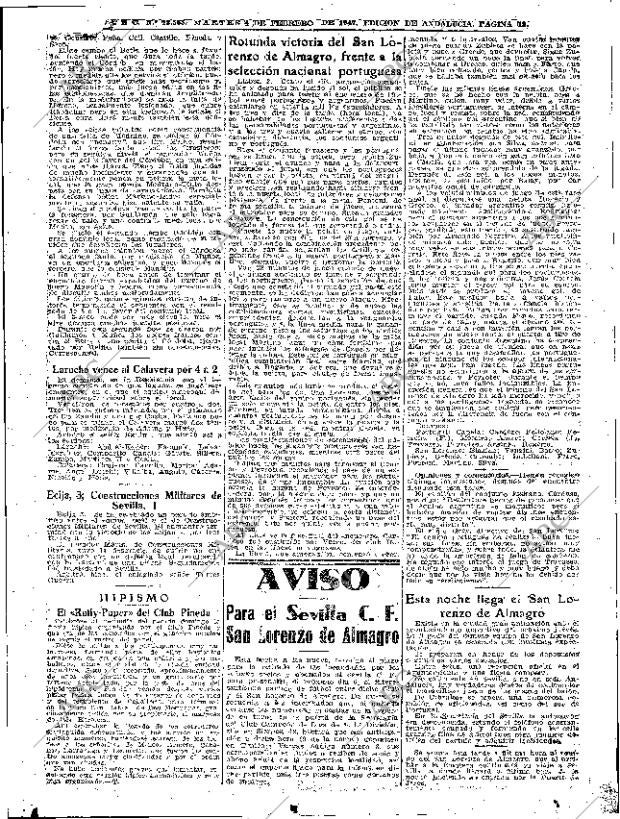 ABC SEVILLA 04-02-1947 página 13