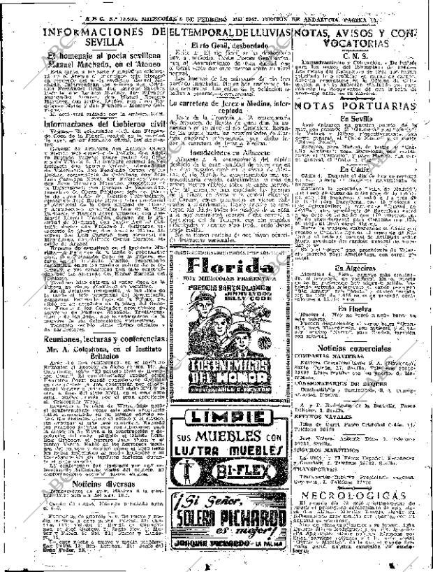 ABC SEVILLA 05-02-1947 página 13