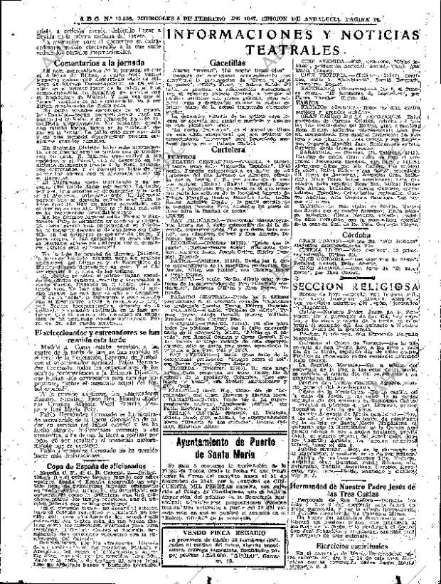 ABC SEVILLA 05-02-1947 página 17