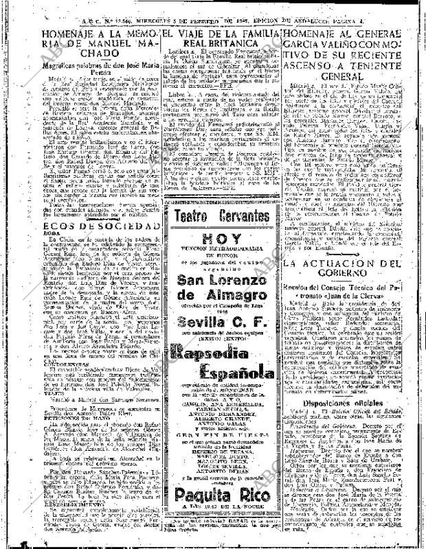 ABC SEVILLA 05-02-1947 página 4