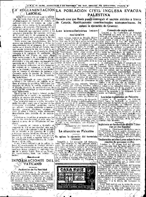 ABC SEVILLA 05-02-1947 página 5