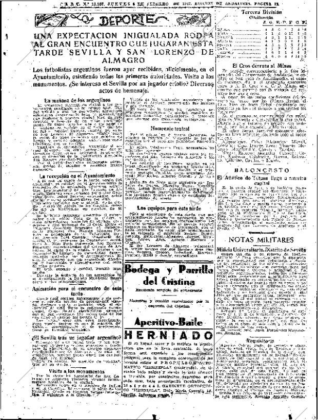ABC SEVILLA 06-02-1947 página 11