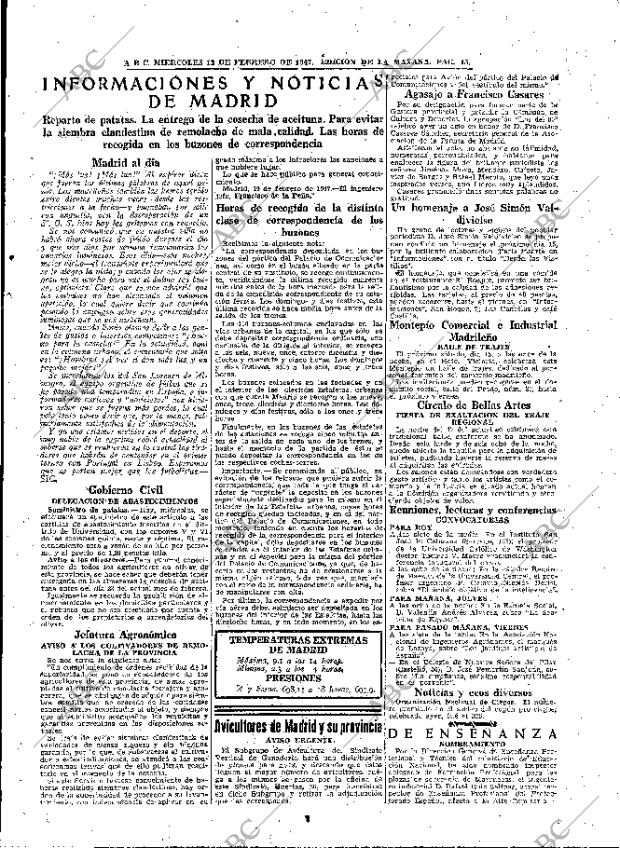 ABC MADRID 12-02-1947 página 15