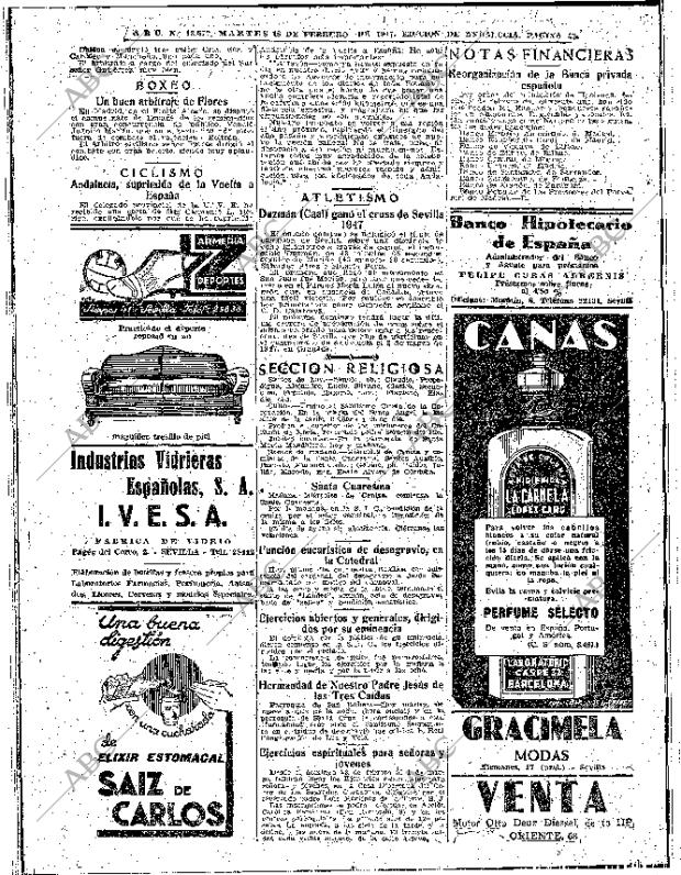 ABC SEVILLA 18-02-1947 página 14