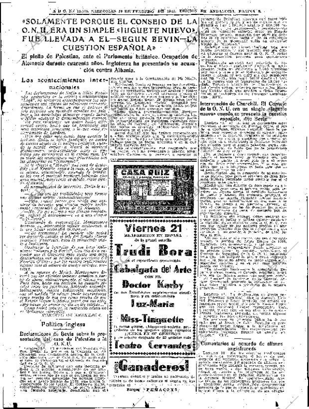 ABC SEVILLA 19-02-1947 página 5