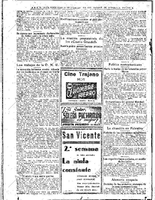 ABC SEVILLA 19-02-1947 página 6