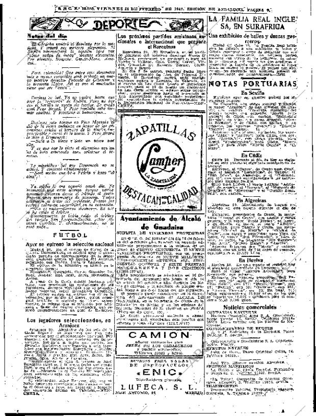 ABC SEVILLA 21-02-1947 página 9