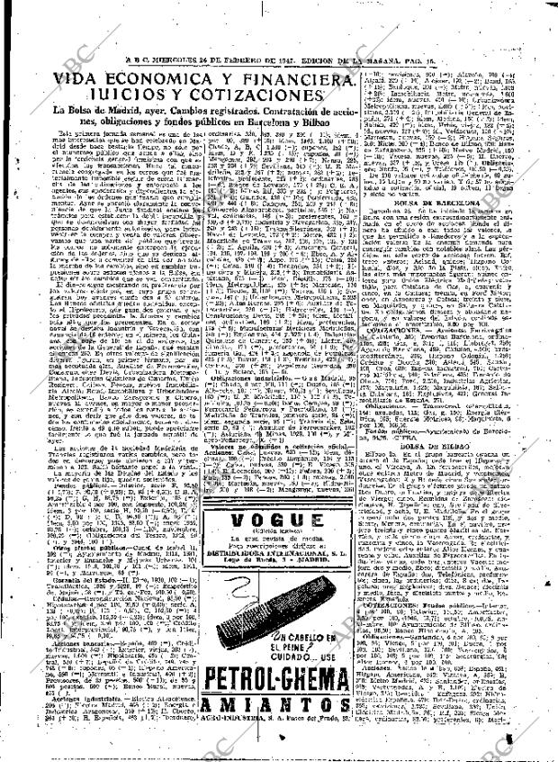 ABC MADRID 26-02-1947 página 15