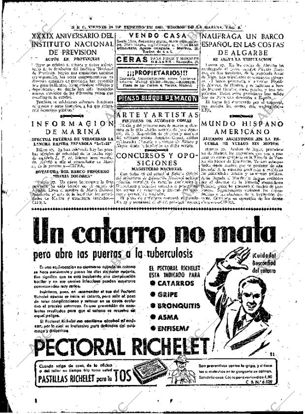 ABC MADRID 28-02-1947 página 8